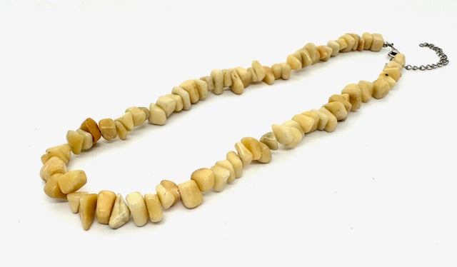Großhandel 10 mm Einzelschleifen-Edelstein-Chip-Kette – Gelber Achat