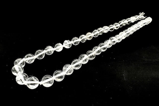 Groothandel – 8 mm Bergkristal Kralenketting (zonder doosje)