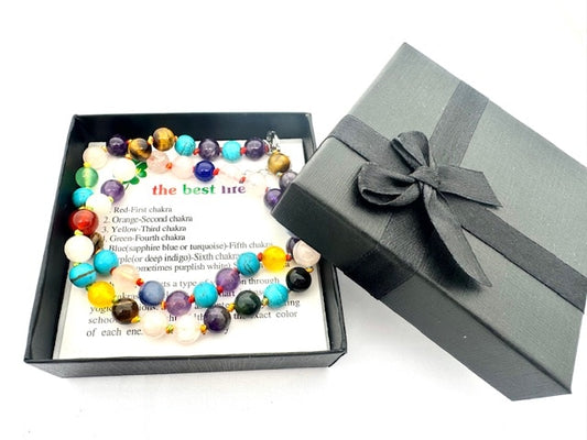 Großhandel – 8 mm Mixed-Perlenkette (mit box)