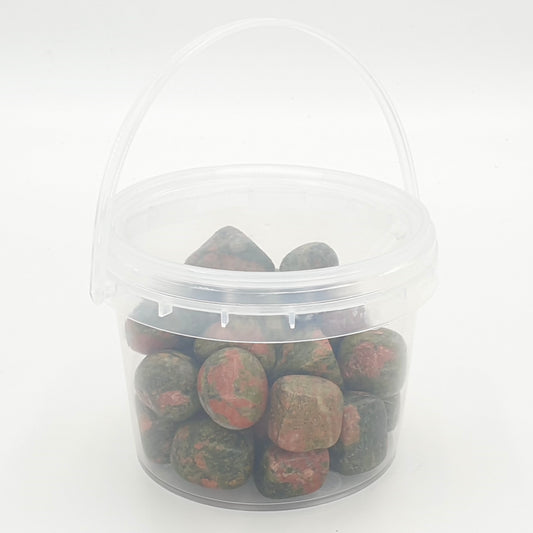 Grohandel - Edelstein Cluster Unakite 20-30mm