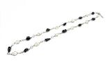 Poliertes Edelstein-Ketten Drahtgewickelt – Onyx Milky Quartz (klein)