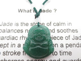Grohandel - Jade Buddha Halskette klein dunkelgrn