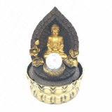 Meditation LED Beleuchtung Buddha in Wand Goldbrunnen Klein (16094)