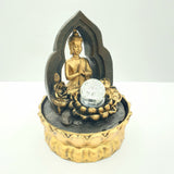 Meditation Led Beleuchtung Thai Buddha Lotus und Goldbrunnen klein (2291)