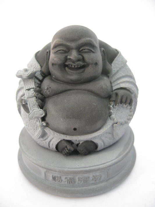 Hematit Lachender-Buddha-Statue