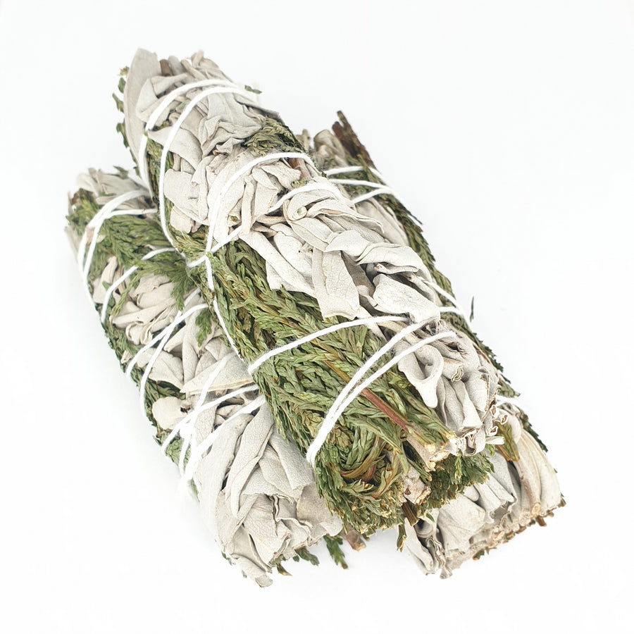 Räucherstäbchen aus weißem Salbei und Zeder, 12 cm (3 x 15–20 g)