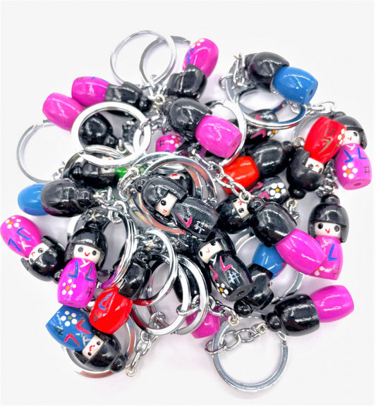 Grosshandel Japanischer Kokeshi Schlüsselhalter Set