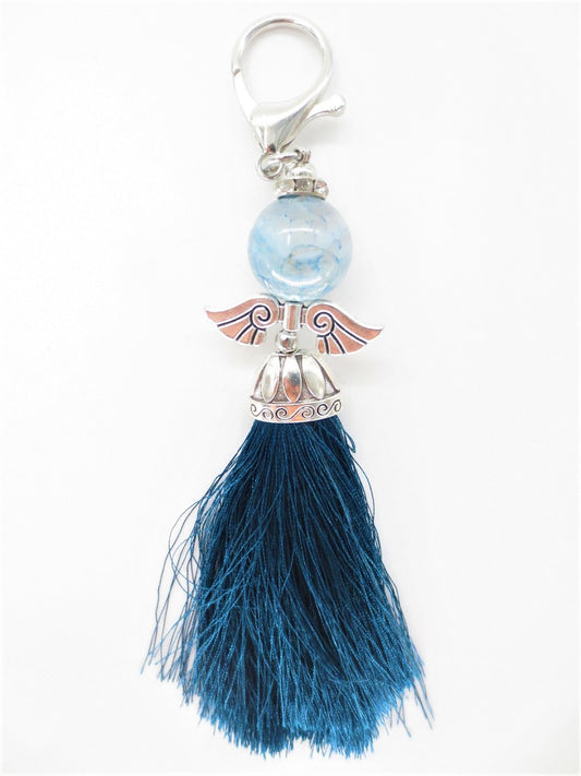 Guardian Angel Bol Sleutelhanger Donker Blau