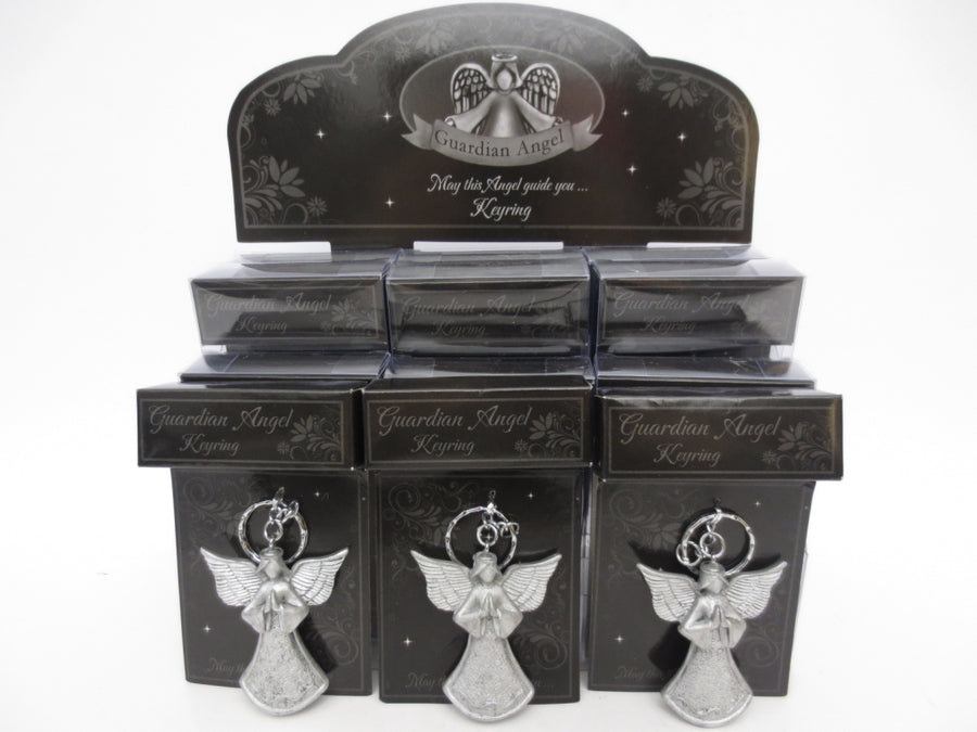 Weie Guardian Angel Display Gift Set Schlsselanhnger