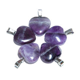 Herz Anhnger Grohandel - Amethyst (5st)