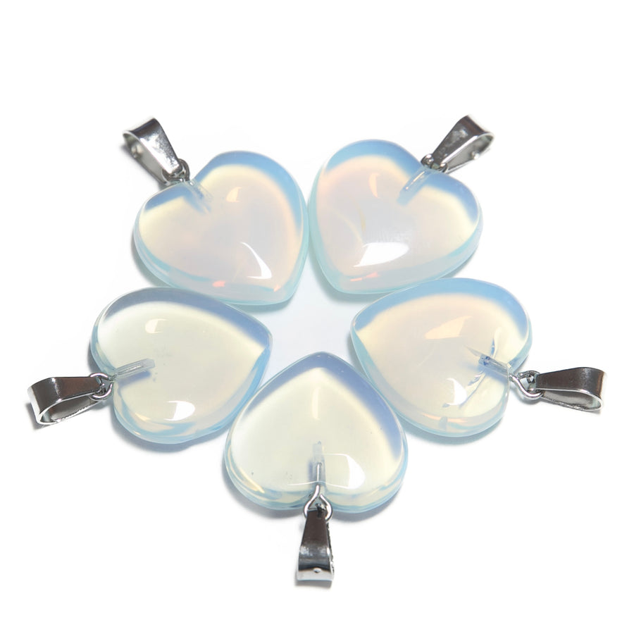 Herz Anhnger Grohandel - Opal (5st)