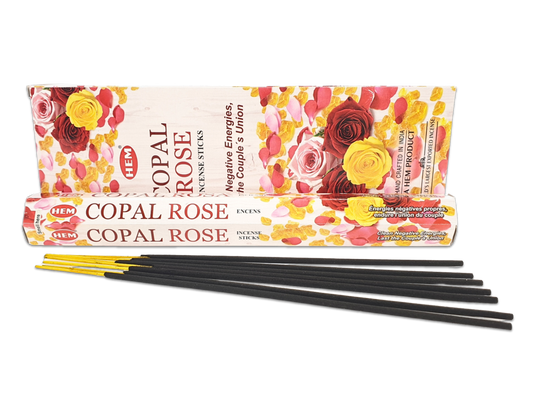 HEM Copal Rose Hexa Räucherstäbchen
