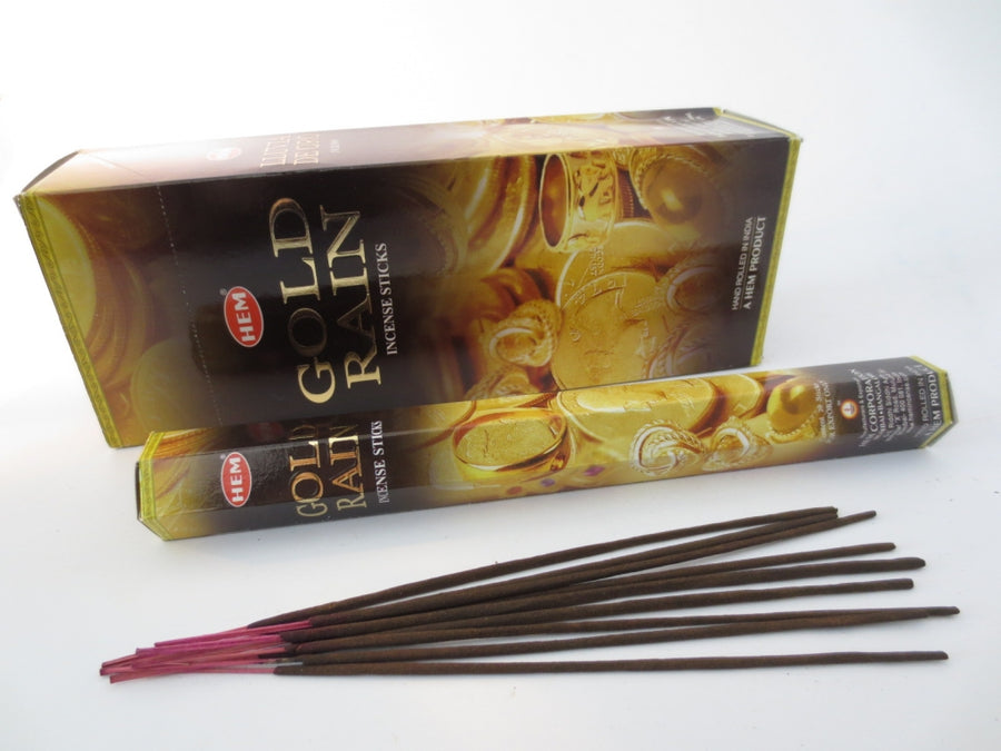 HEM Hexa Räucherstäbchen - Gold Rain
