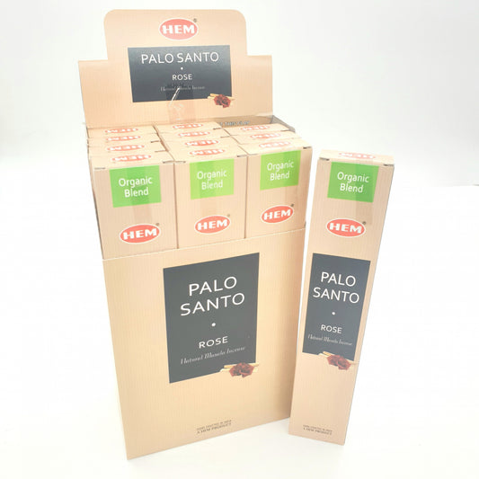 HEM Bio-Mischung Palo Santo &amp; Rose Räucherstäbchen
