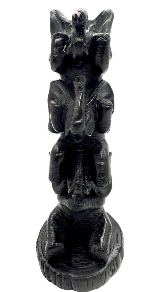 Hören, Sehen, Nichts Böses sagen Elefanten - Schwarz