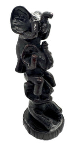 Hören, Sehen, Nichts Böses sagen Elefanten - Schwarz