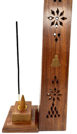 Räucherturm aus Holz Luxus - Buddha (2 Stück)