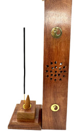 Räucherturm aus Holz Luxus - Yin Yang (2 Stück)