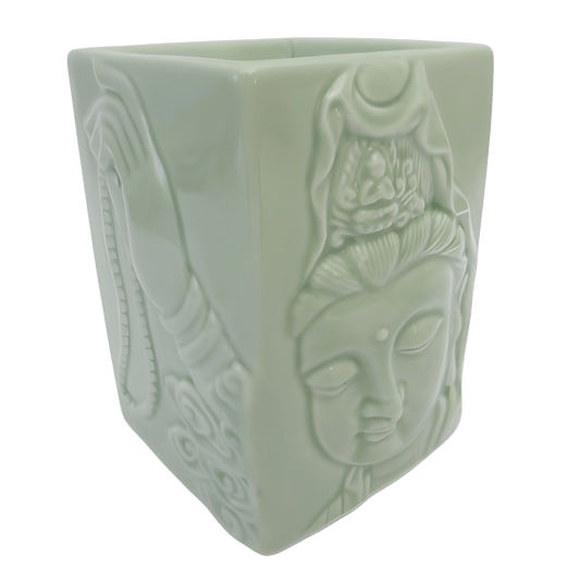 Jade Guanyin Kopf Duftölbrenner Luxus