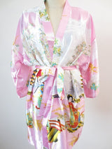 Japanischer Kimono dunkel hellrosa
