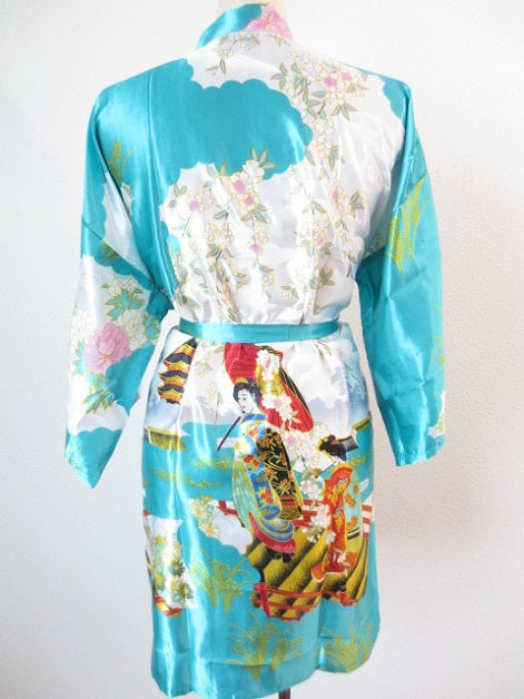 Japanischer Kimono Kurz trkis