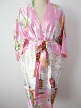 Japanischer Kimono lang hellrosa