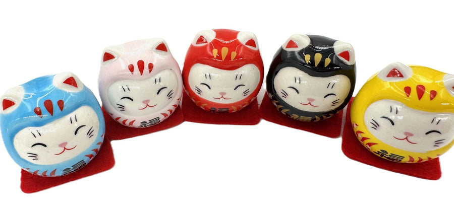 Japanische Glückskatze 5er-Set (III)