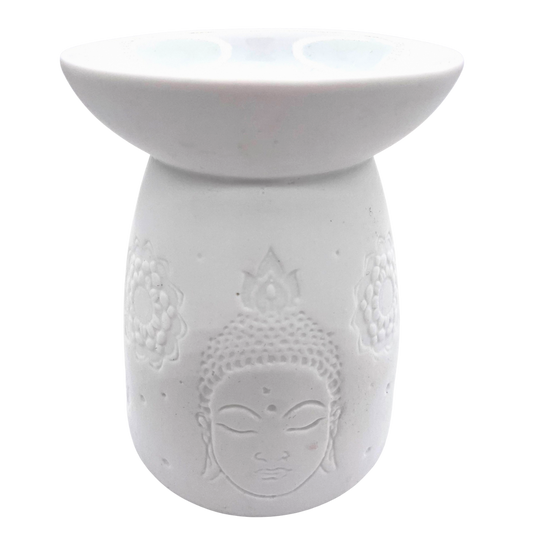 Keramik-Ölbrenner Weißer Thai-Buddha 13 cm