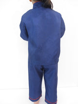 Kinder kung fu anzug blau grosse 2