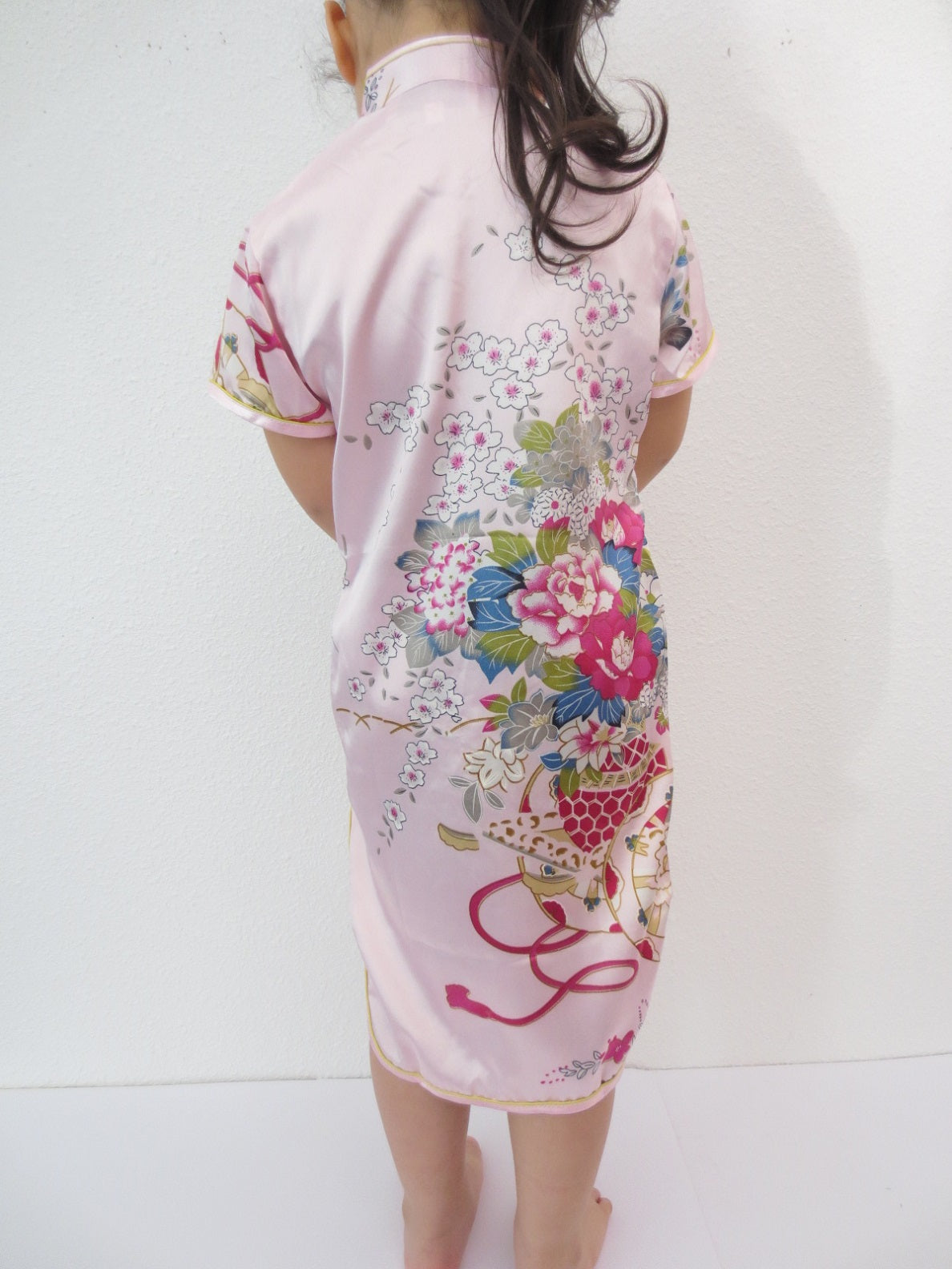 Kinder kleiden blume rosa