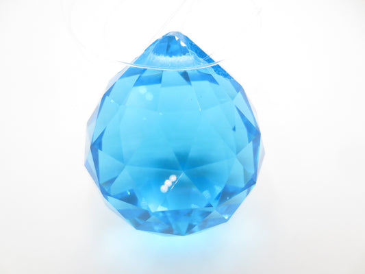 Feng Shui Regenbogenkristall – Ozeanblau 4 cm