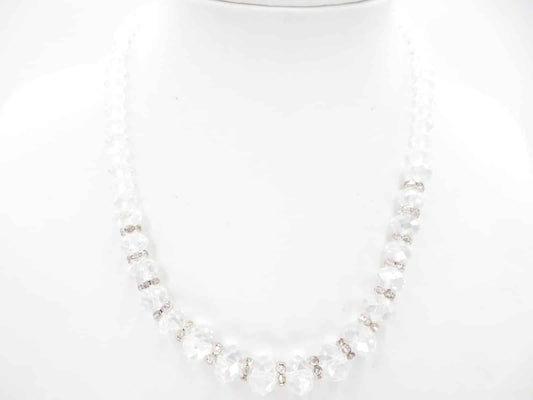 Kristall Halskette mit diamant weisse