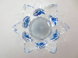 Kristall-Lotusblüte Blau 10 cm (klein)