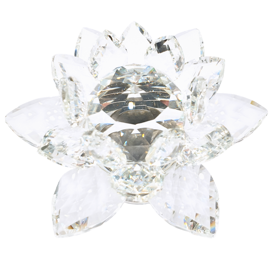 Kristall-Lotusblumen-Ornament auf Ständer (klein)
