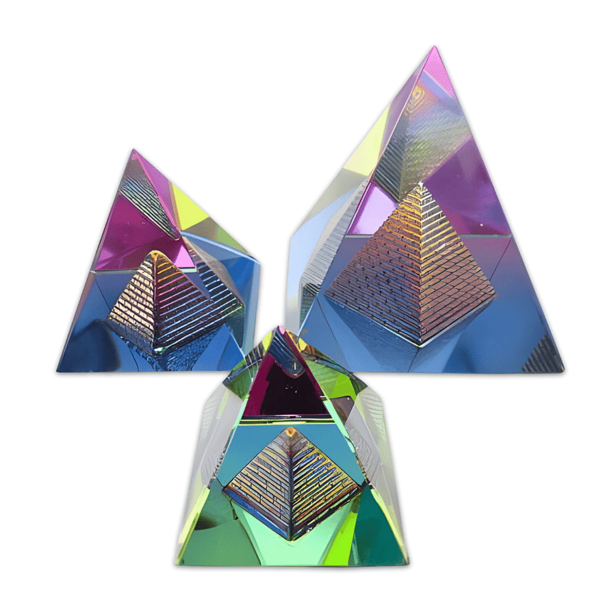 Kristallprisma Pyramidenform 7 x 7 cm