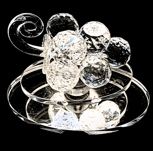 Kristallglas Trauben auf Drehscheibe – Groß