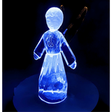 Kristallglas Engel-Statue stehend – Gelb (12 cm)