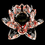Kristall-Lotus Rot 10 cm (klein)