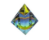 Kristallpyramide, farbig 7 × 7 cm