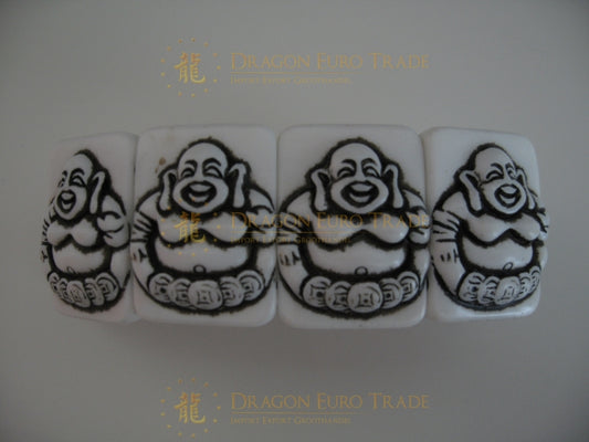 Armband mit lachenden Buddhas in wei II