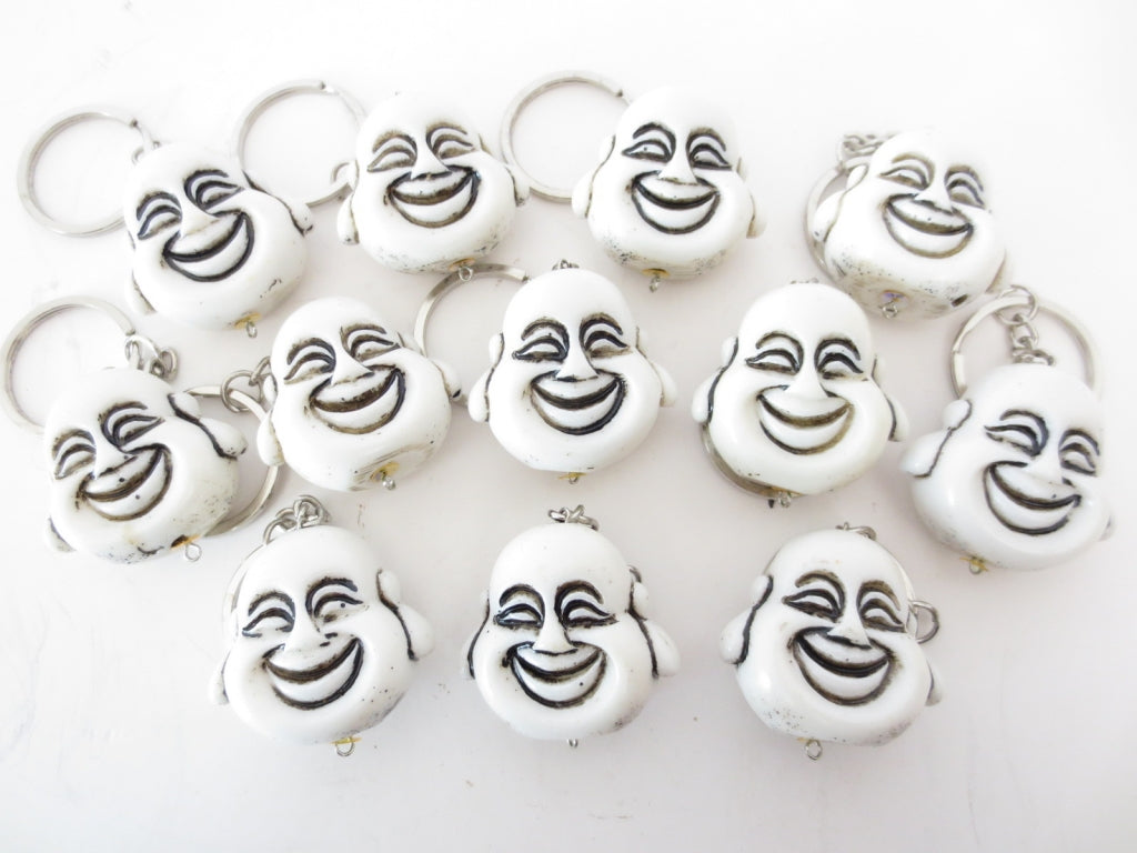 Lachende Boeddhahoofd Sleutelhanger Witz