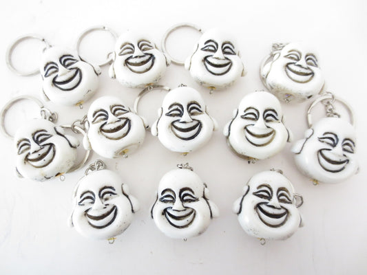 LchelndBuddha Leiter Schlosselanhänger weiß