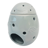 Keramik-Duftölbrenner Buddha-Kopf Hellblau (Luxus)s