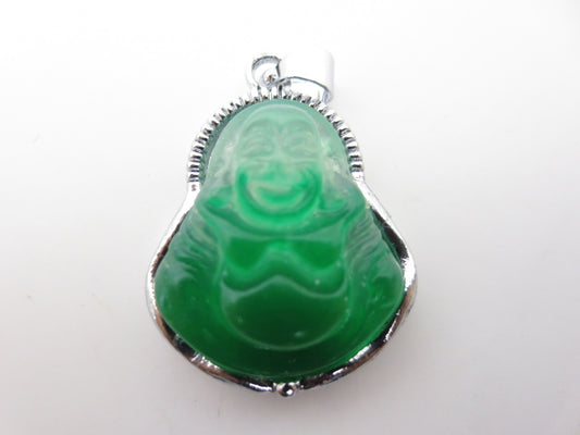 Buddha-Glcksanhnger aus Jade 12 Stck