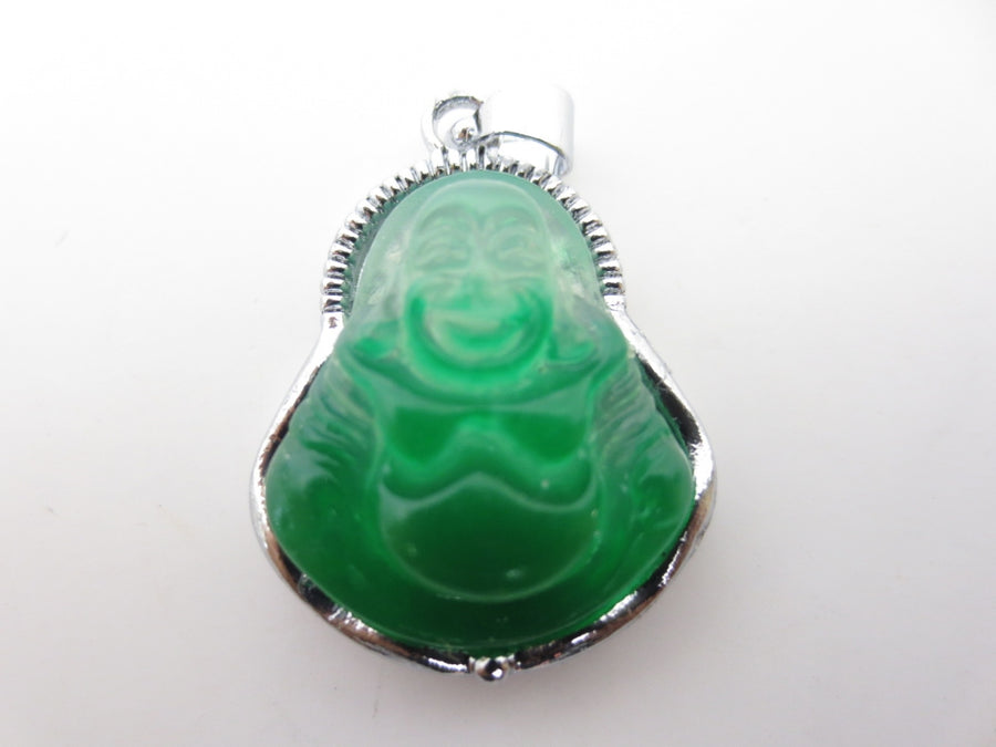 Buddha-Glcksanhnger aus Jade 12 Stck