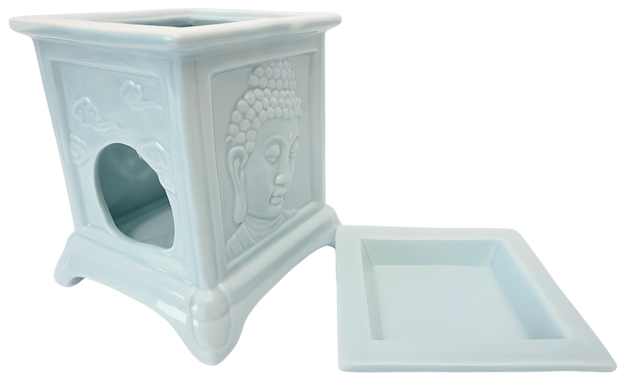 Hellblauer Buddha Öl-Brenner Luxu