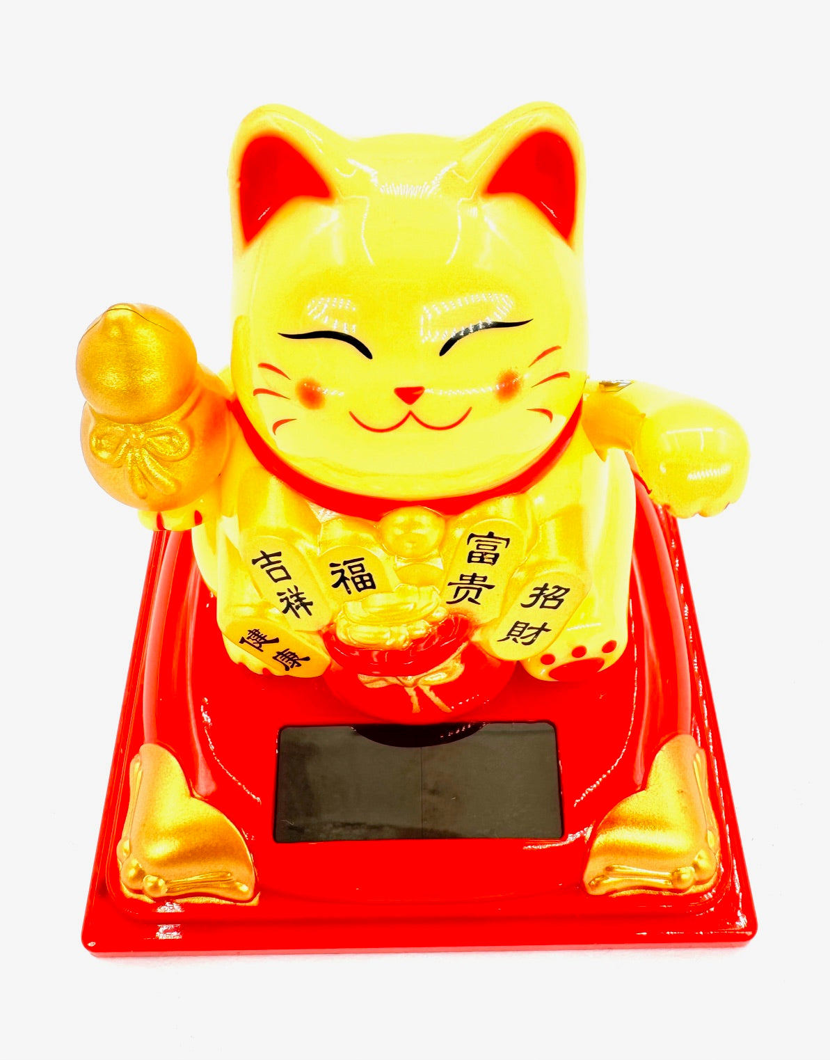 Lucky Cat Solarleuchte - Geel (I)
