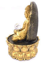 Meditations-LED-Beleuchtung Buddha Golden Fountain Groß (17037)