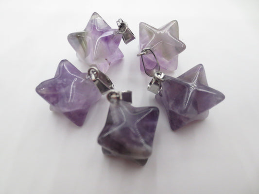 Edelstein Meteor Anhänger - Amethyst (5 Stück)