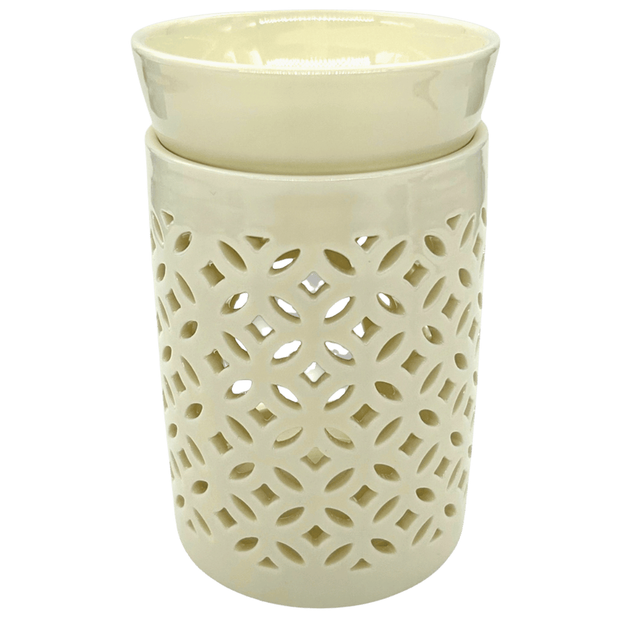 Ölbrenner weiß mit Schüssel